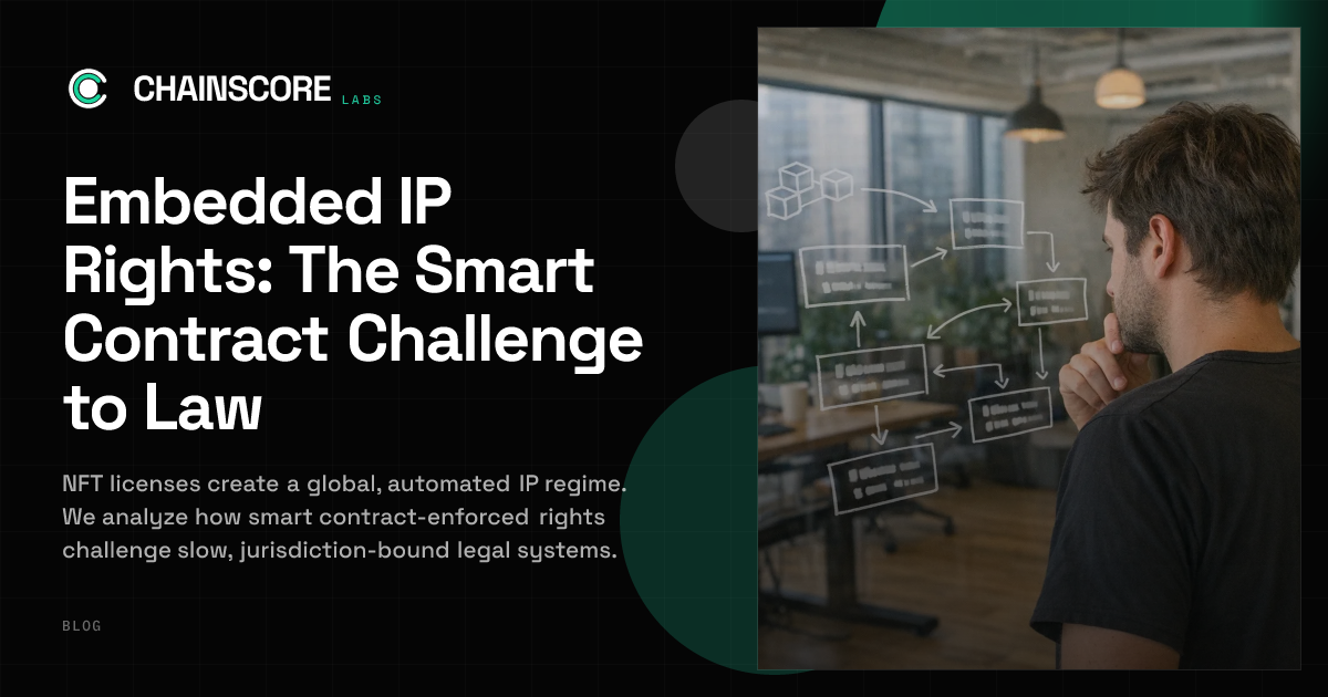 Embedded IP Rights: The Smart Contract Challenge to Law | ChainScore Blog