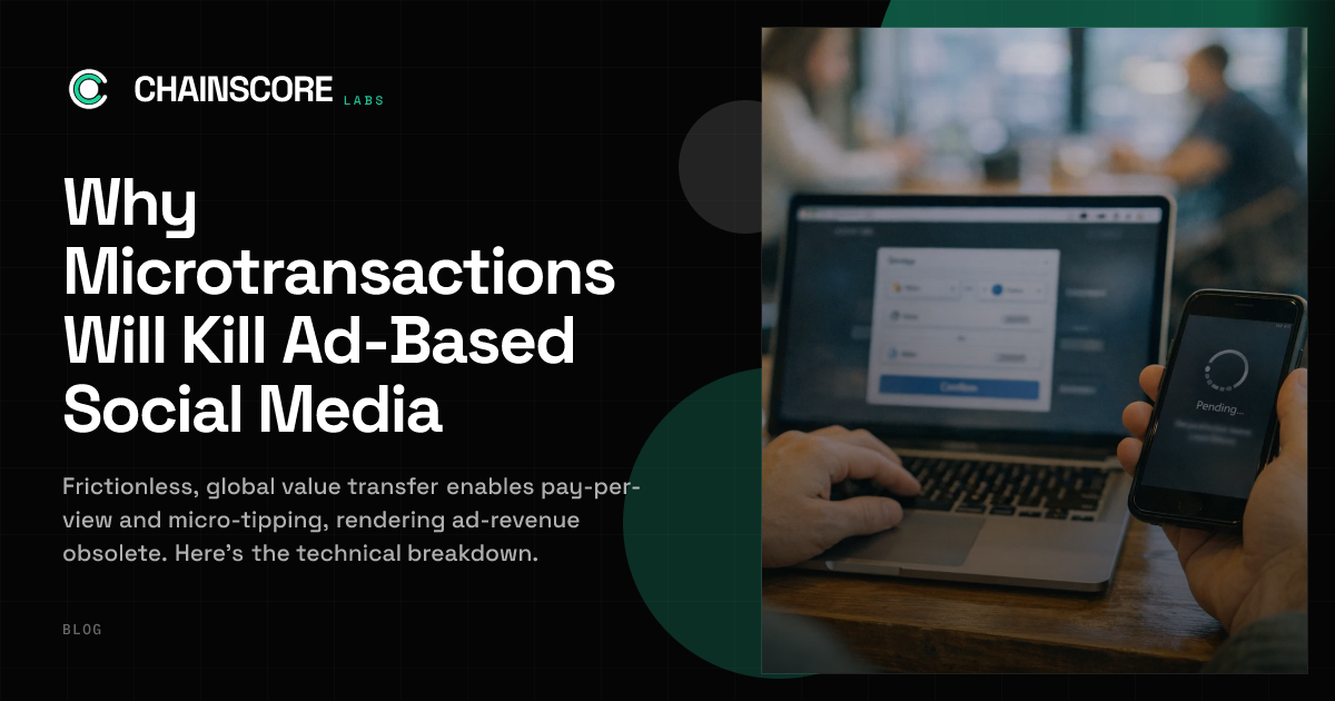 Why Microtransactions Will Kill Ad-Based Social Media | ChainScore Blog