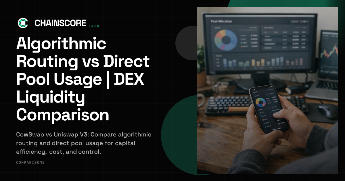 Algorithmic Routing vs Direct Pool Usage | DEX Liquidity Comparison