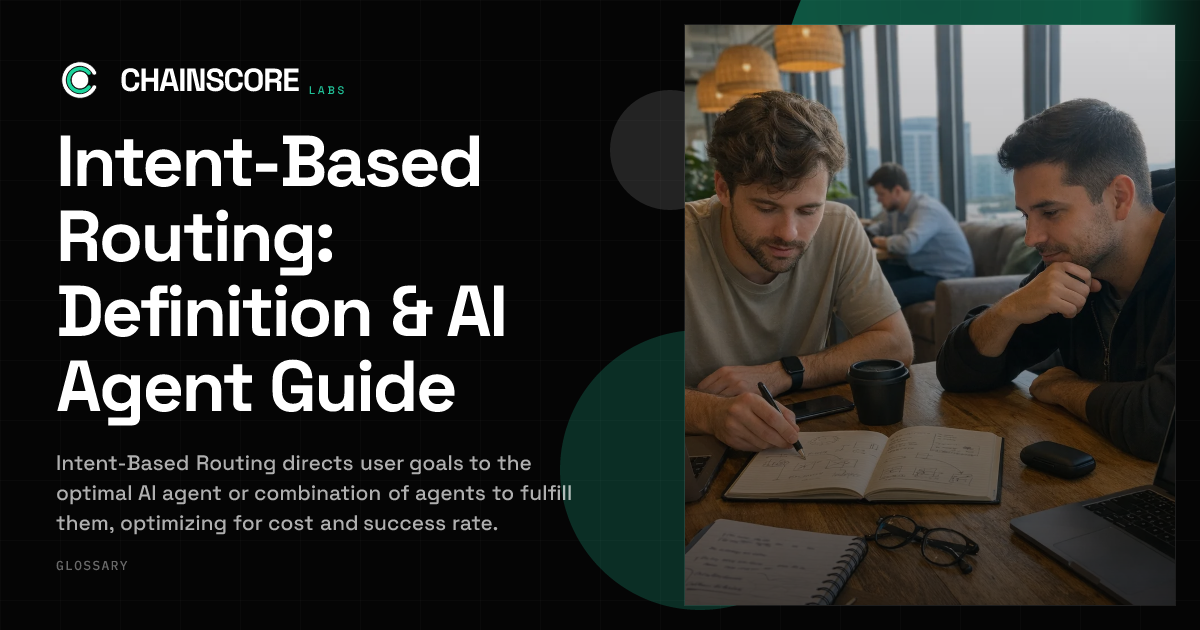 Intent-Based Routing: Definition & AI Agent Guide | ChainScore Glossary