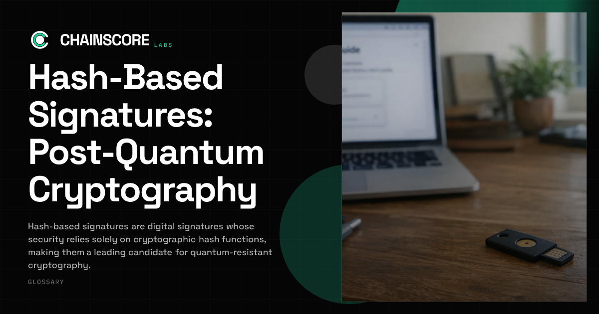 Hash-Based Signatures: Post-Quantum Cryptography | ChainScore Glossary