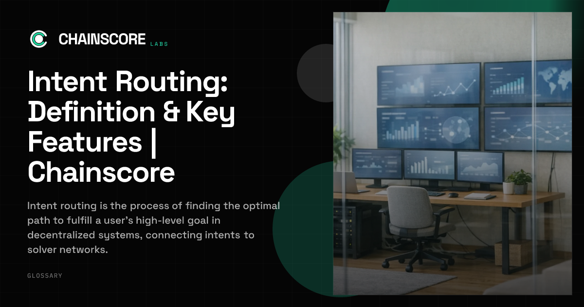 Intent Routing: Definition & Key Features | Chainscore | ChainScore ...