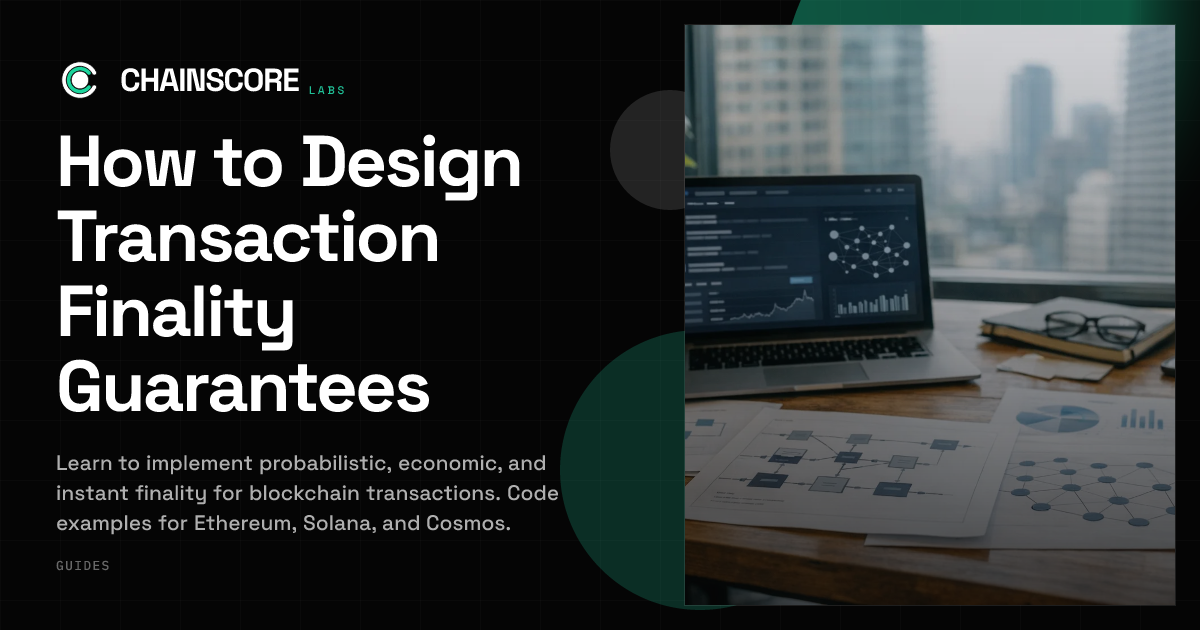 How to Design Transaction Finality Guarantees | ChainScore Guides