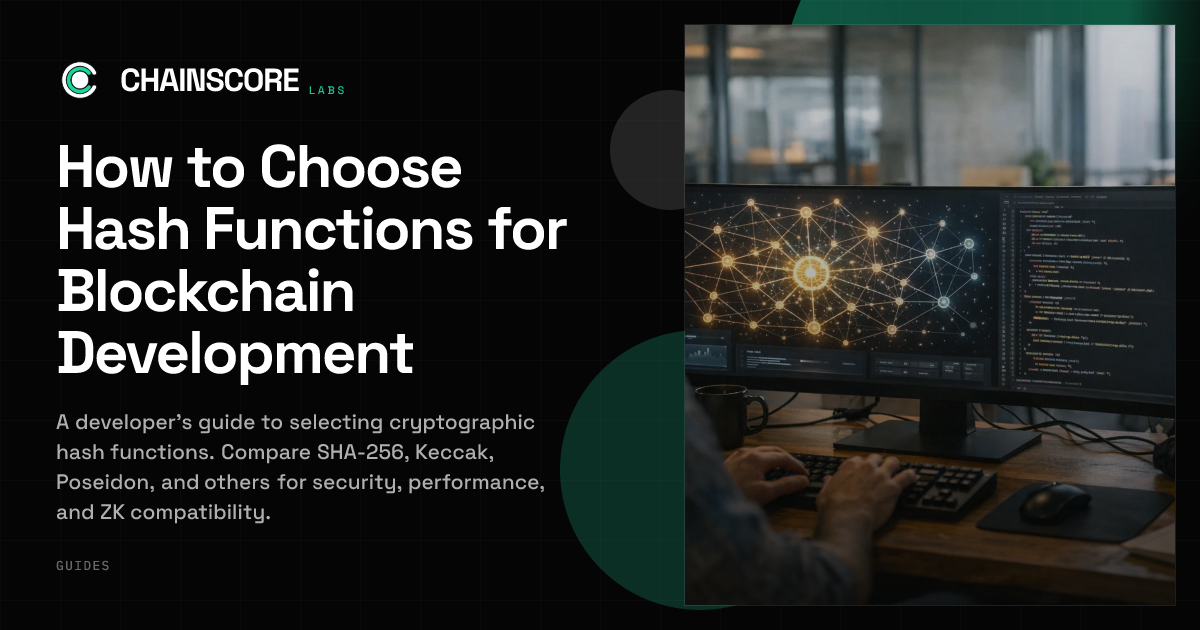 How to Choose Hash Functions for Blockchain Development | ChainScore Guides