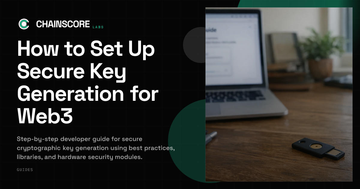 How to Set Up Secure Key Generation for Web3 | ChainScore Guides
