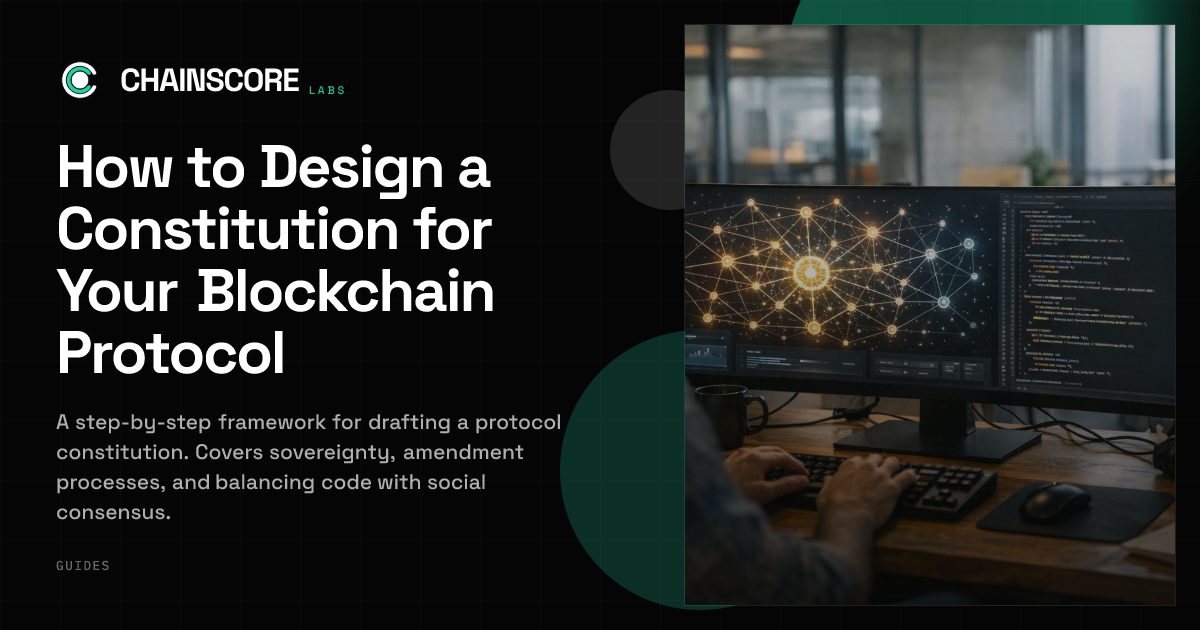 How to Design a Constitution for Your Blockchain Protocol | ChainScore ...