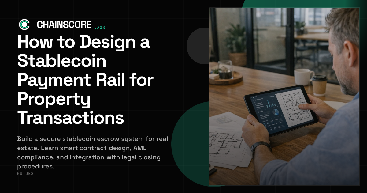 How to Design a Stablecoin Payment Rail for Property Transactions ...