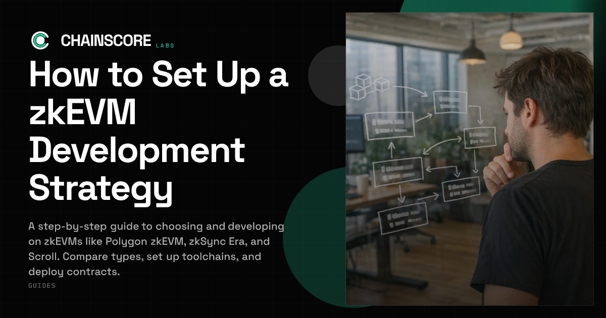 How to Set Up a zkEVM Development Strategy | ChainScore Guides