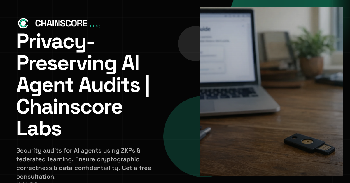 Privacy-Preserving AI Agent Audits | Chainscore Labs