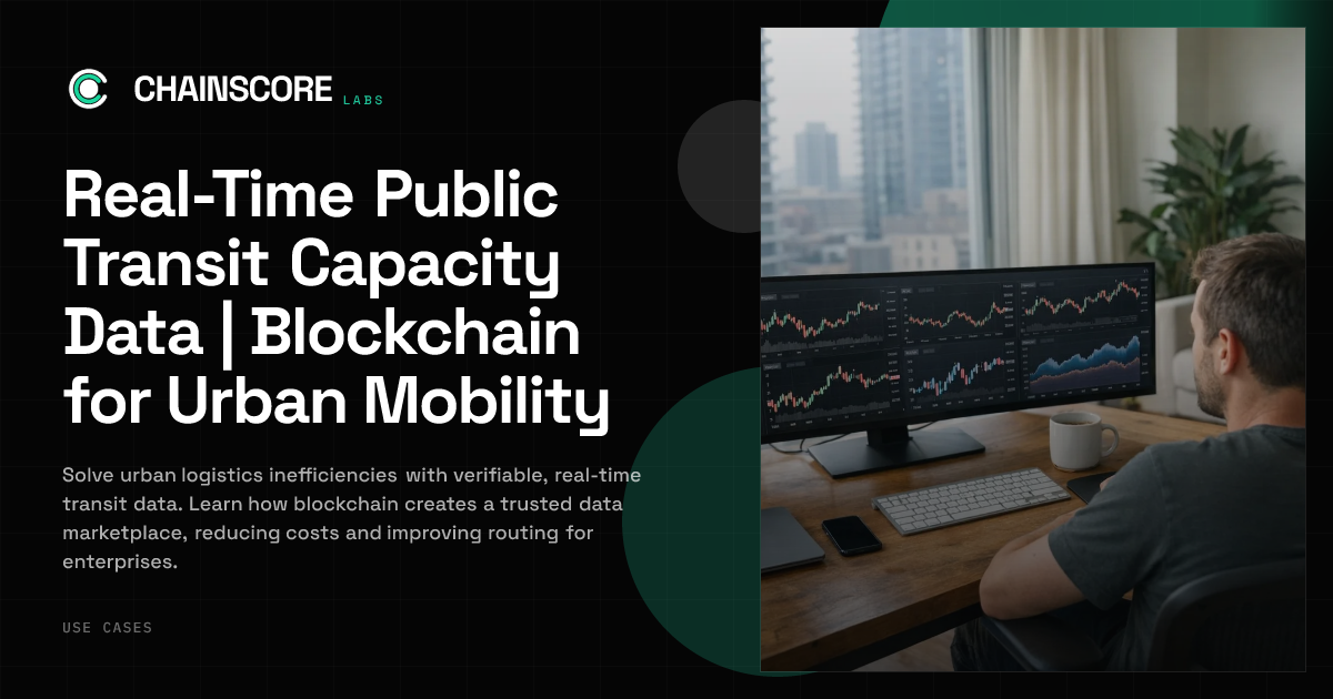 Real-Time Public Transit Capacity Data | Blockchain for Urban Mobility ...